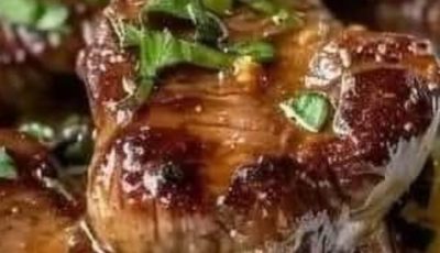 Garlic Butter Steak Bites and Creamy Mashed Potatoes
