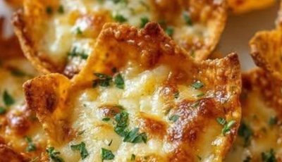 Cheesy Wonton Cups