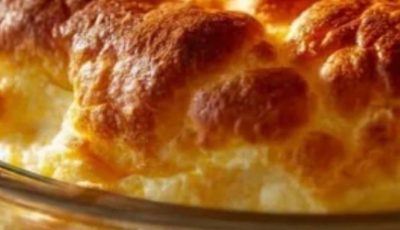 Golden Fluffy Cheese Soufflé
