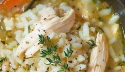 Chicken and rice soup!