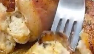 Bacon Wrapped Stuffed Chicken Breast!