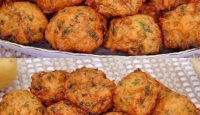 Crispy Potato Fritters with Onions and Herbs