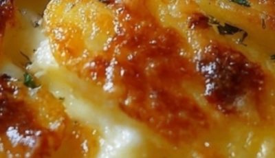 Cheesy Garlic Potatoes Gratin – Easy & Creamy