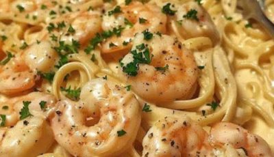 Creamy Garlic Shrimp Pasta