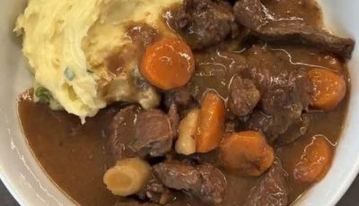 Beef Stew with Mashed Potatoes