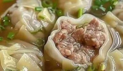 Here’s an easy chicken and wonton soup recipe