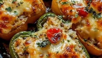 Cheesy Stuffed Bell Peppers Recipe