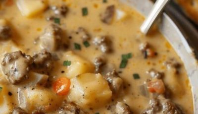 Creamy Hamburger Potato Soup