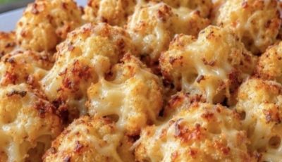 Crispy Cheesy Cauliflower Bites