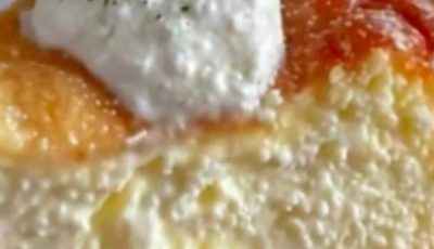 Fluffy Japanese Cheesecake with Whipped Cream Topping